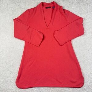 CULLEN Pink Cashmere V-Neck Sweater Size‎ Medium